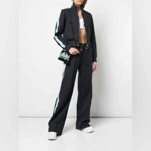 Off-white Wide Leg Track Pants Tracksuit Black
